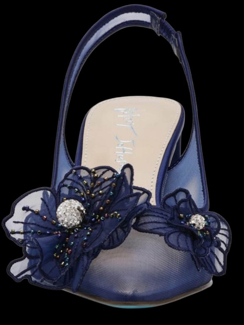 Blue By Betsey Johnson Petra Mesh Slingback Pumps